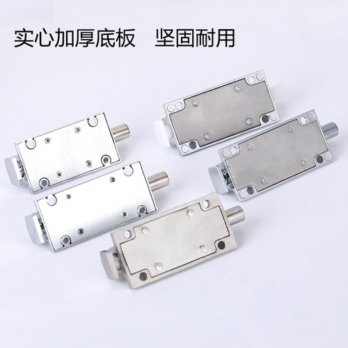 DK406不锈钢3寸4寸弹簧插销404 506按钮式工业柜门锌合金自动插销 - 图2
