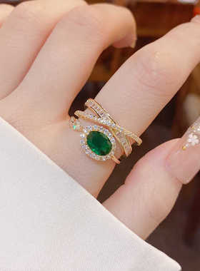 可调节重工开口戒指指环ins潮