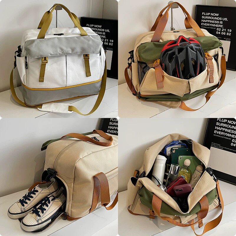 Manmingxue Chinese travel bag men's short-distance large-capacity lightweight waterproof business trip portable luggage bag sports fitness bag