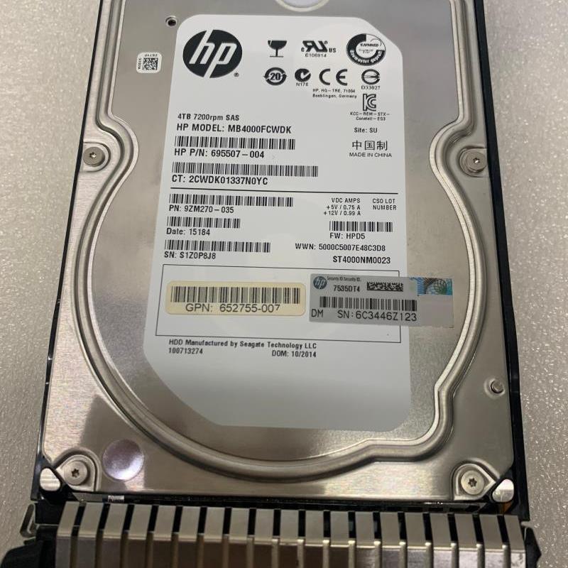3PAR MDL 4T 4TB 743405-001 695507 743432-004 SAS硬盘 现货 - 图0