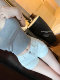 POET WONG ໂສ້ງຂາສັ້ນ denim comic ຂອງເກົາຫຼີມີ crotch ພຽງພໍ, ເຄື່ອງມືການໂກງຂອງແມ່ຍິງເກົາຫຼີ, ມາພ້ອມກັບ crotch pads ເພື່ອເຮັດໃຫ້ແອວຂອງທ່ານ slimmer.
