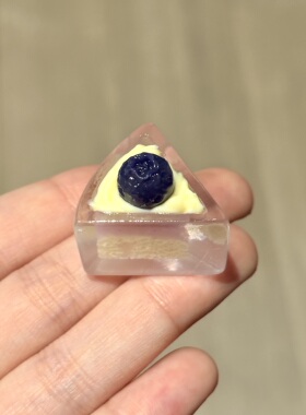 【仿真蛋糕系列】微缩透色三角水果蛋糕食玩场景树脂娃娃屋摆件