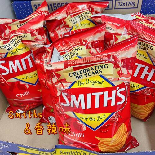 澳洲直邮Smiths史密斯薯片土澳人爱吃的薯片零食超值礼盒150-170g - 图2