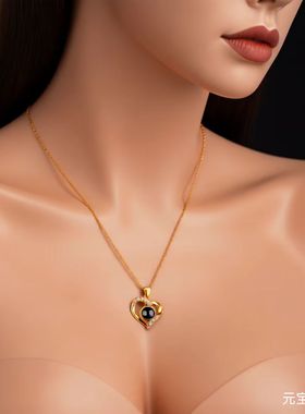 精致高端项链吊坠铜男女通用