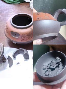 紫砂壶茶壶无痕修复恢复如新