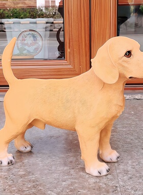 新品比格犬黑狗斑点狗仿真狗模型