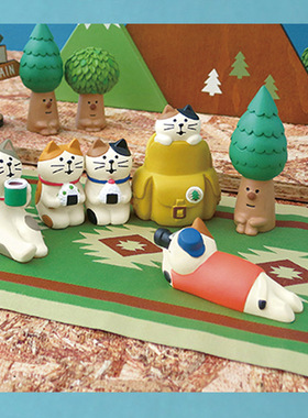 日式猫咪zakka杂货柴犬企鹅摆件