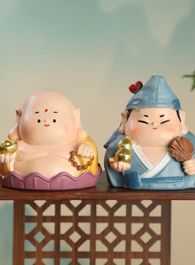创意国潮福气小神仙摆件