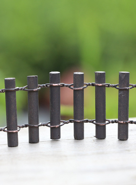 多肉植物苔藓微景观栅栏装饰摆件