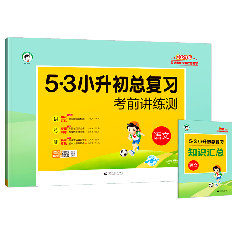 2024版5.3 小升初总复习考前讲练测语文试卷六年级53五三测试卷全国通用小学毕业升学知识汇总大集结小升初必刷题模拟真题卷资料书 - 图3