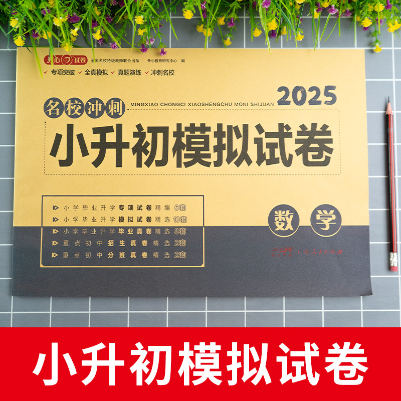 2025小升初试卷真题卷数学必刷题人教版小学毕业升学总复习资料六年级下册试卷测试卷全套同步练习小学升初中期末模拟卷专项训练书
