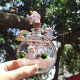 Маримо -парфюмерная бутылка бутылка из морских водорослей мяч микроалкологический экологический экологический стеклянный стеклянный бутылка гидропонная растение на рабочем столе творческий подарок