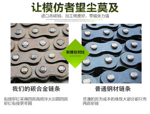 雅马哈天剑YBR125摩托车链条链盘天戟天俊劲傲JYM套链改装大牙盘 - 图3
