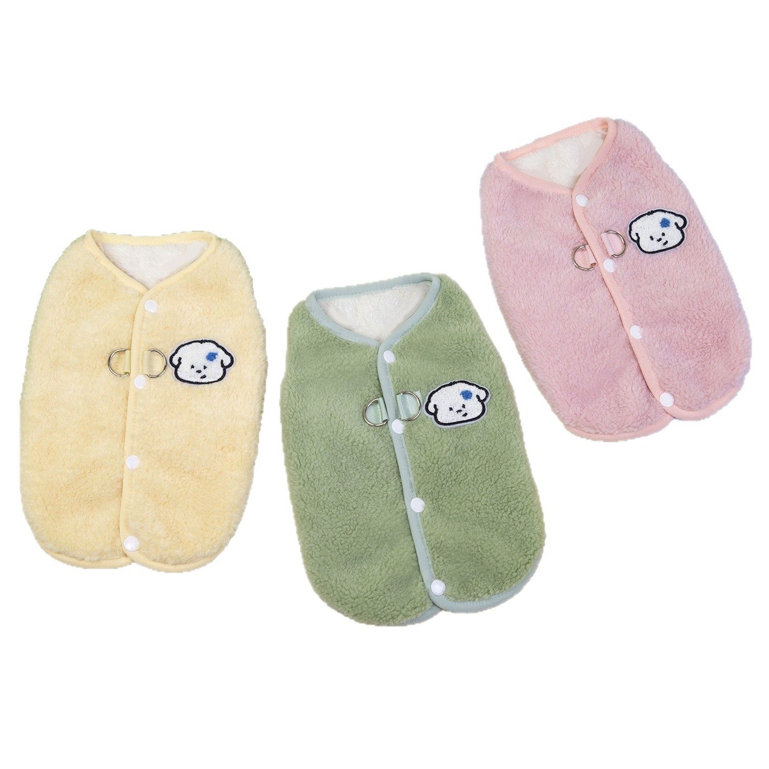 狗狗衣服背扣可牵引宠物服装猫咪秋冬保暖舒适好穿脱25丹麦绒背心,淘宝优惠券,粉丝福利购,淘宝优惠卷