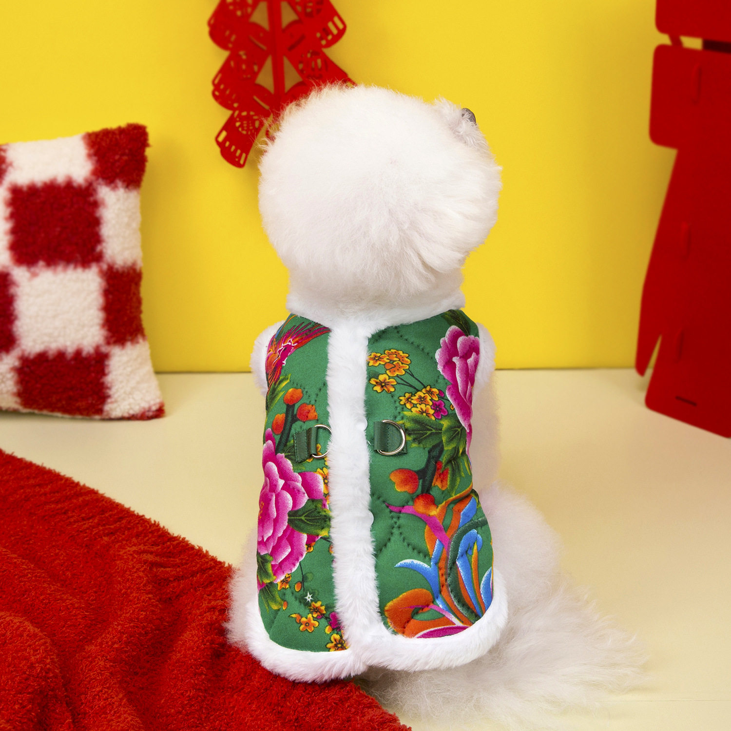 网红狗衣服背扣宠物服装小型犬猫咪泰迪秋冬保暖25东北大花棉背心,淘宝优惠券,粉丝福利购,淘宝优惠卷