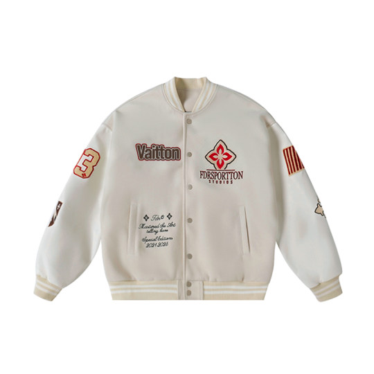 FDR official store diamond embroidered baseball jacket
