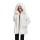 FDR official store mid-length fur collar coat mountain carving coat overalls parka down jacket women's winter