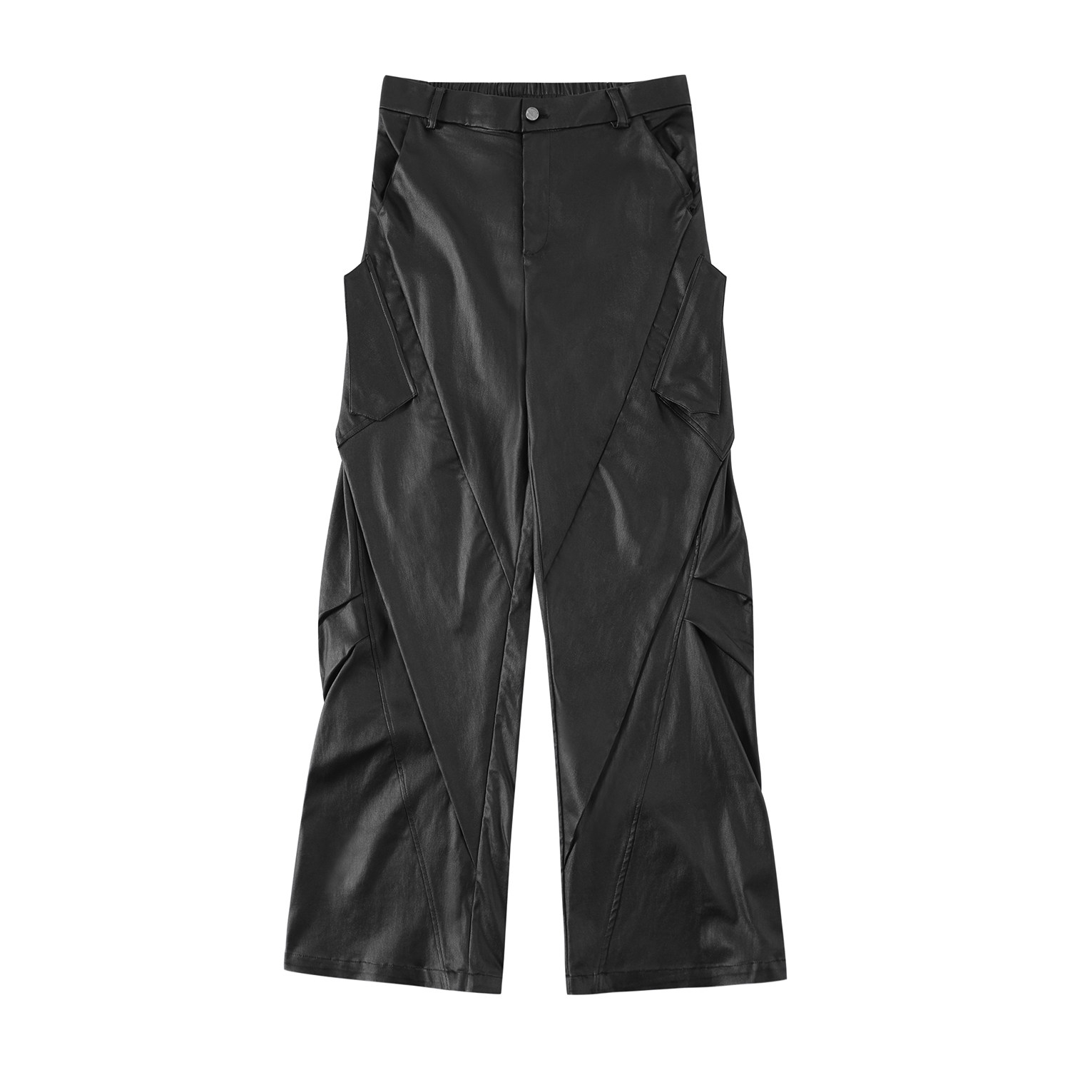 FDR 原创国潮分割结构拼接休闲裤男女宽松情侣直筒裤运动长裤皮裤,淘宝优惠券,粉丝福利购,淘宝优惠卷