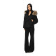 FDR official store oblique placket fur collar short down jacket