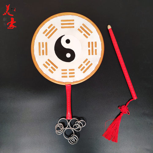 羊皮牛皮太极八卦扇子鼓 太平鼓 请神鼓仙家鼓单面鼓 道士鼓 法鼓 - 图2