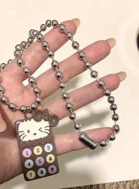 可爱卡通项链新款小众设计感个性百搭小红书同款颈链女