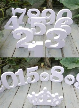 婚礼道具字母木质pvc摆件定制