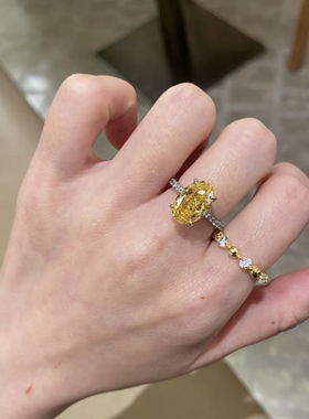 冰花切6克拉鸽子蛋s925钻戒女