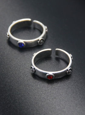 哈尔的移动城堡周边情侣戒指卡通COS开口戒指小众对戒配饰品礼物