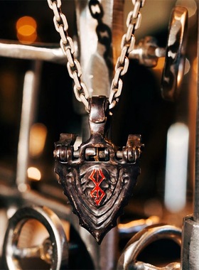 剑风传奇周边烙印战士格斯同款面具项链小众动漫吊坠配饰品礼物