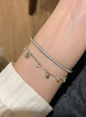 爆款流苏爱心手链女轻奢in小众设计高级感气质百搭手饰品