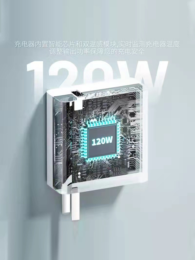 适用于爱酷vivo iqoo120W超级闪充iqo9充电器7 neo手机10插头11 8proTypeC快充6A瓦数据线5套装快充充电器线 - 图2