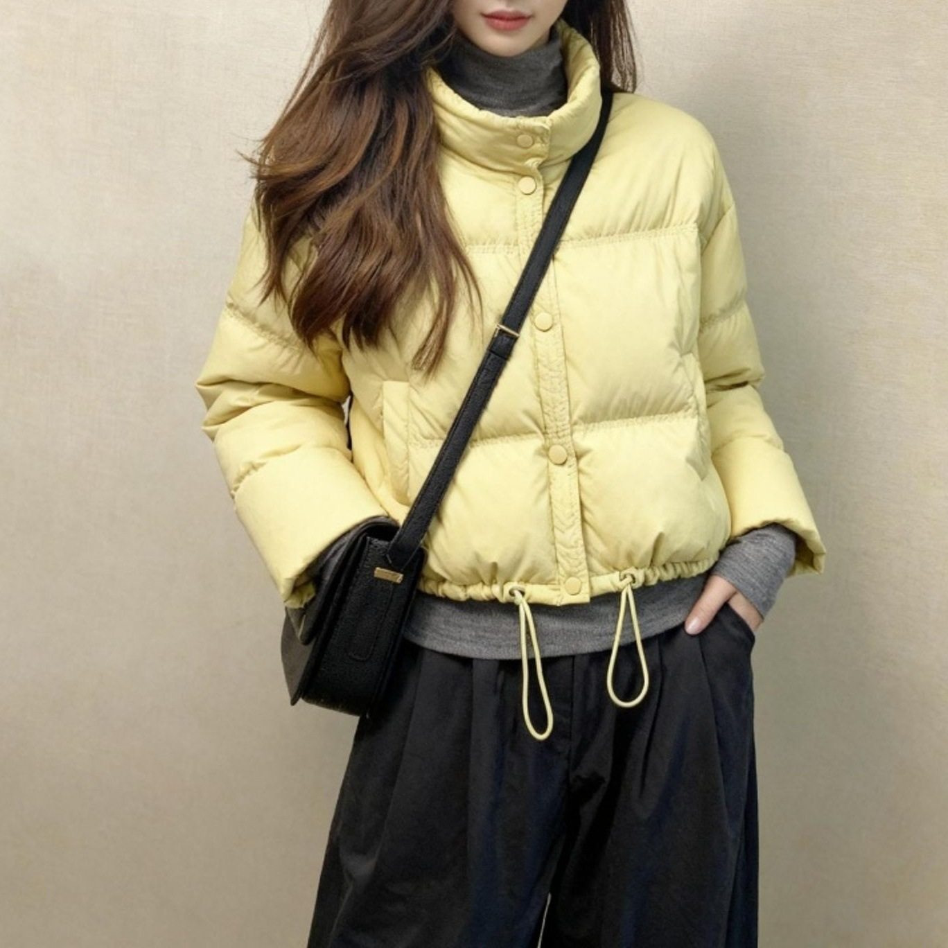 2026年超火黄色短款棉服女冬小个子韩系独特超好看外套棉袄面包服,淘宝优惠券,粉丝福利购,淘宝优惠卷