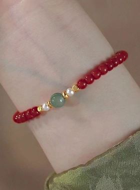 超仙气珍珠手链女夏轻奢精致转运闺蜜手串ins中式气质情侣礼物