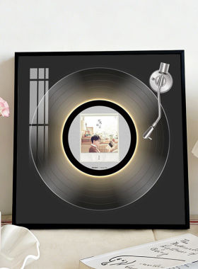 毛不易周边专辑黑胶唱片装饰画蓝牙音响发光挂画客厅电视柜面摆画
