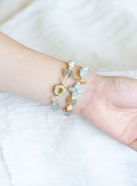 Iris原创捷克珠手链【海岛来信】复古小众女生手串闺蜜礼物包邮