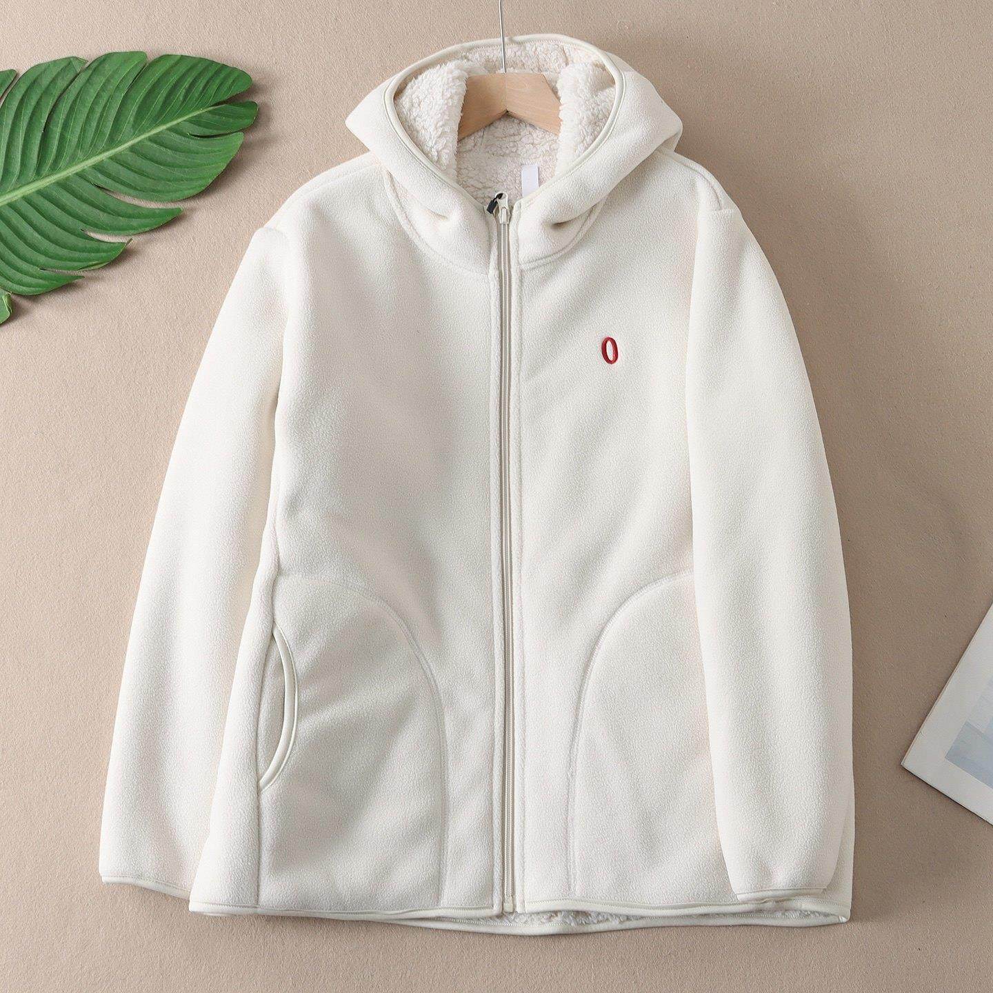 巨暖活~加厚绒羊羔毛休闲连帽摇粒绒男女款户外运动卫衣外套 F519,淘宝优惠券,粉丝福利购,淘宝优惠卷