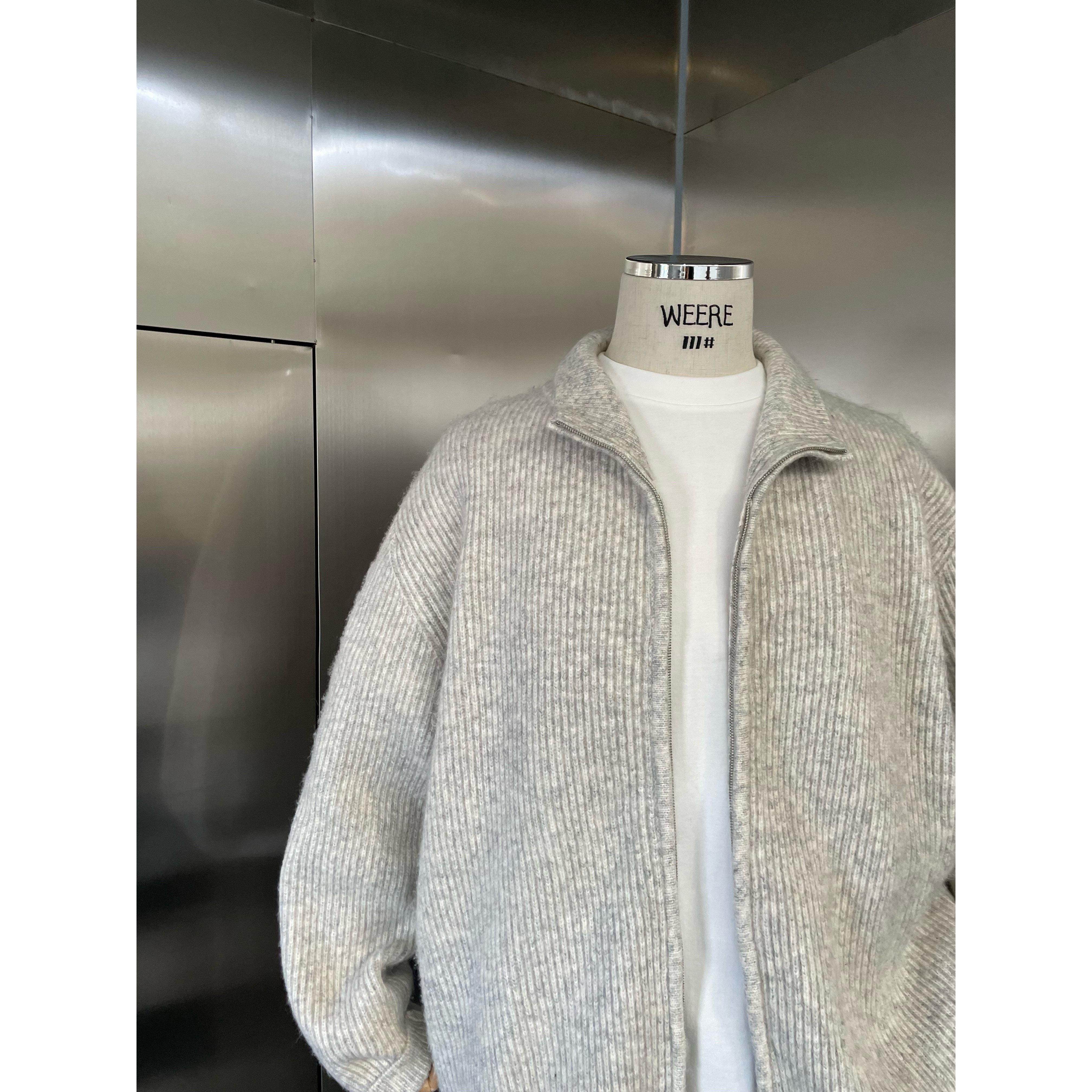 WEERE秋冬新品针织拉链外套原创慵懒宽松休闲高领毛衣开衫男女,淘宝优惠券,粉丝福利购,淘宝优惠卷