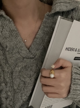 美国14K注金小众设计馒头珠项链