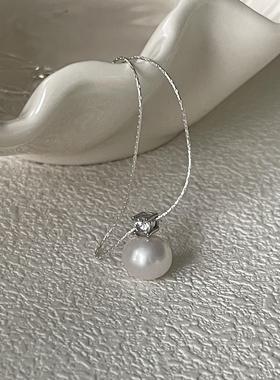 淡水珍珠925纯银简约百搭锁骨链