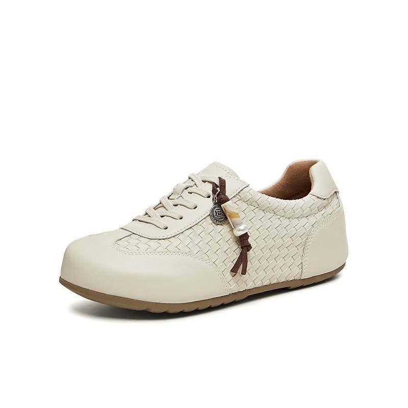 专柜正品天美意2026春季复古编织厚底勃肯鞋女鞋休闲单鞋CHS45AM6,淘宝优惠券,粉丝福利购,淘宝优惠卷