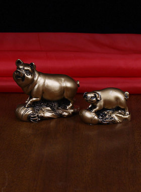 2025年十二生肖摆件全套虎年 本命年 三合生肖家居饰品树脂工艺品