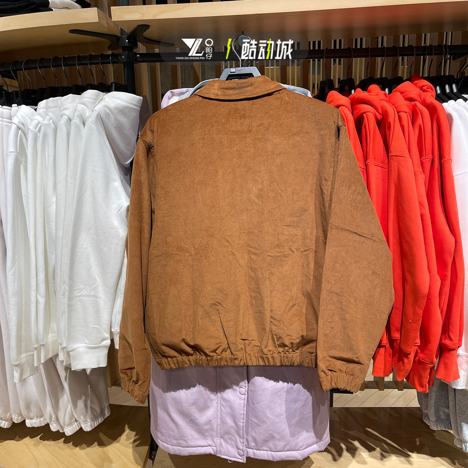 NIKE耐克男子复古休闲灯芯绒拉链翻领休闲夹克外套DX9071-270-386,淘宝优惠券,粉丝福利购,淘宝优惠卷