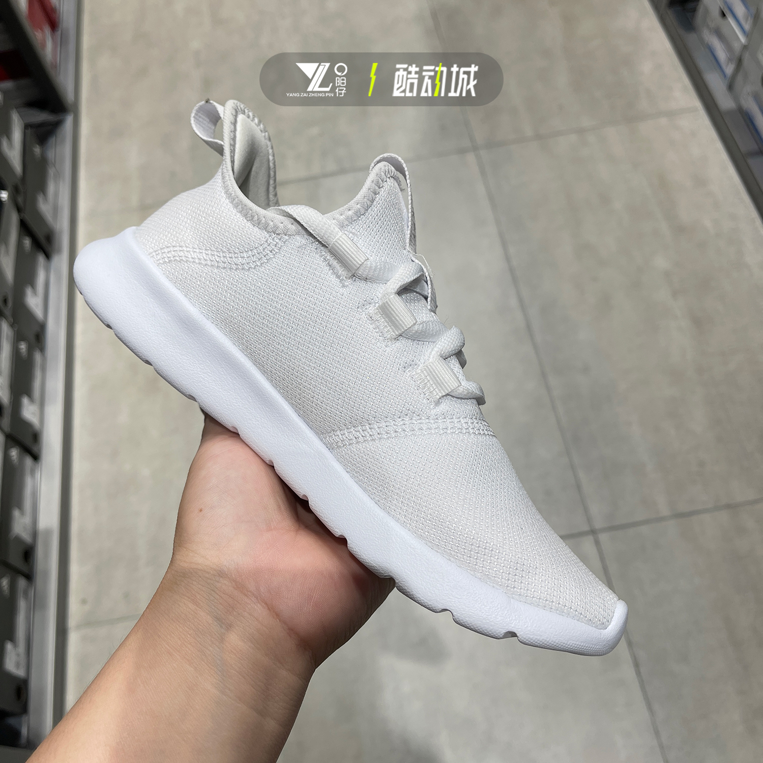 正品Adidas阿迪达斯CLOUDFOAM PURE女子透气运动休闲跑步鞋H04757 - 图0