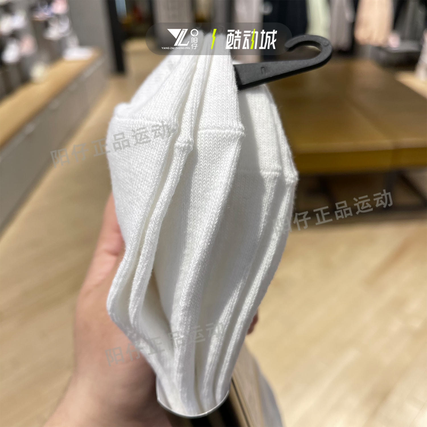 正品NIKE耐克男女袜透气运动休闲袜三双装中筒训练袜子SX7677-100-图2