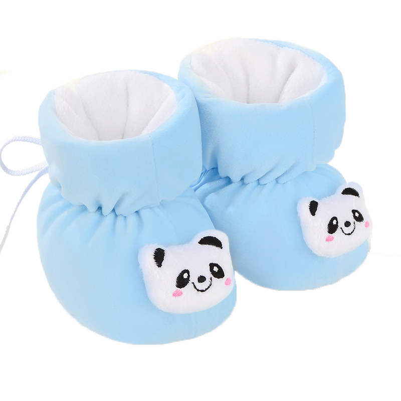 新生婴儿鞋子秋冬季棉鞋软底加厚保暖高帮0男女宝宝加绒鞋3-6个月