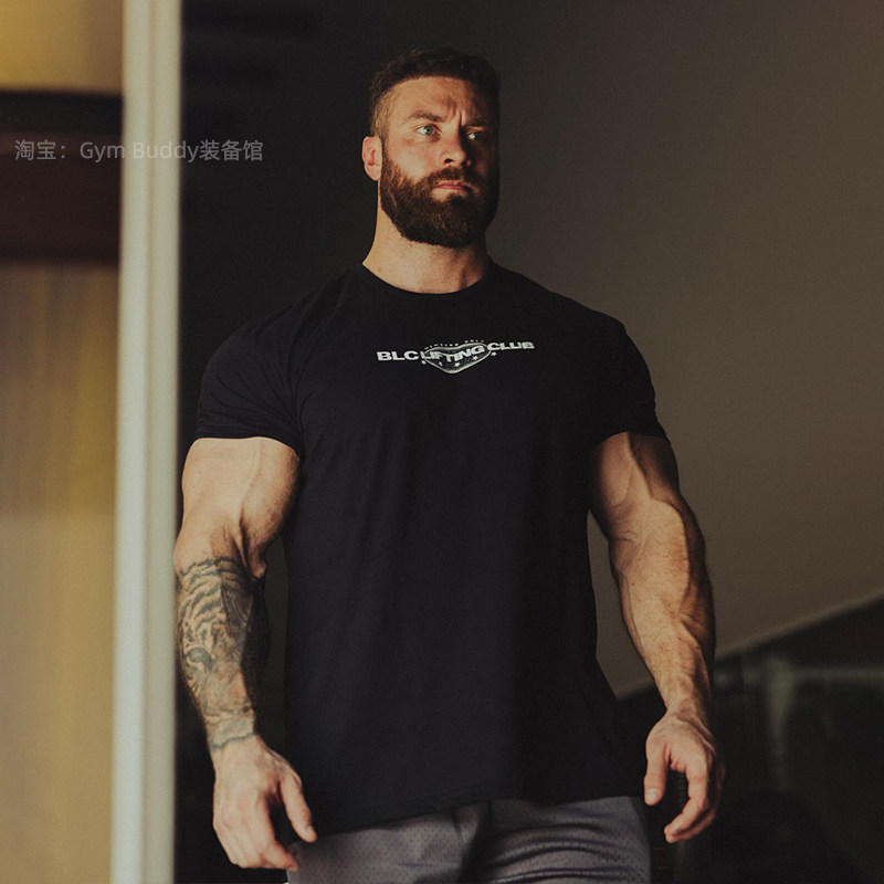 THAVAGE克里斯修身短袖健身弹力收袖口锥形CBUM美式训练运动男T恤,淘宝优惠券,粉丝福利购,淘宝优惠卷