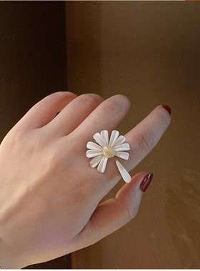 韩版网红小雏菊戒指ins花朵潮