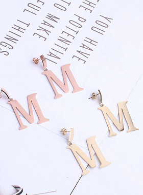 ins冷淡风韩版新款m网红同款项链