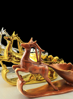 红酒架摆件客厅电视柜摆设酒柜装饰品梅花鹿酒托乔迁新居礼品创意