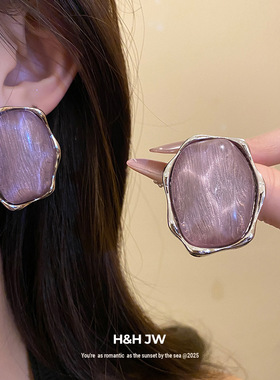 新款复古不规则椭圆形吊坠项链个性设计感锁骨链轻奢高级感项饰女